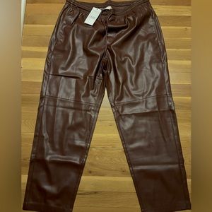 NWT Mango Faux Leather Pants